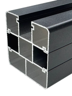 strong aluminum fence post for composite and aluminum fence systems