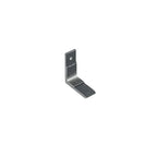 Metal L-shaped mounting bracket for aluminum and composite fence rail installation