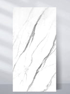 White Matte Marble UV Protected PVC Wall Panel 4x8 ft front view