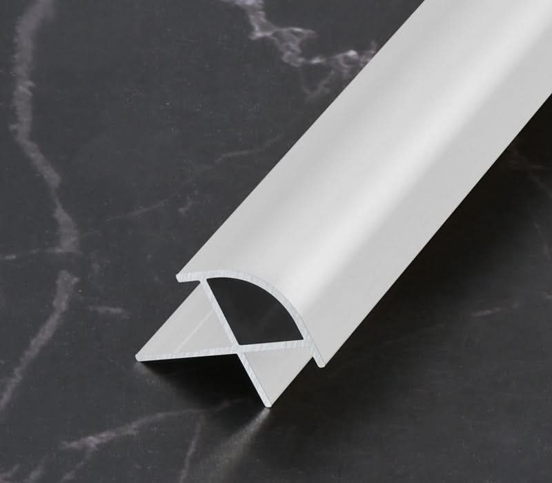 White aluminum wall panel outside corner trim for clean and stylish edge finishing