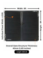 WPC Fence Gate Double (8ft x 6ft)
