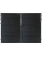 Premium black composite fence gate 10 ft by 6 ft modern residential fencing
