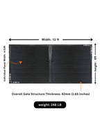 WPC Fence Gate Double (12ft x 6ft)