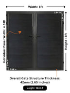 WPC Fence Gate Double (6ft x 6ft)
