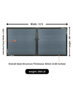 WPC Fence Gate Double (12ft x 6ft)