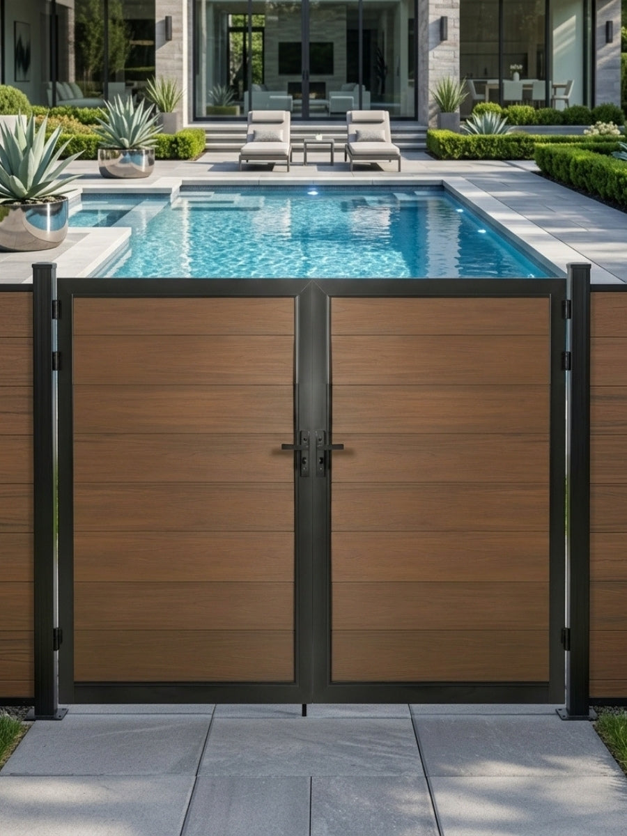 WPC Fence Gate Double (8ft x 6ft)
