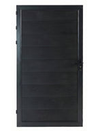Black WPC composite fence gate single panel 3ft x 6ft outdoor privacy gate