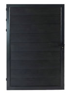 WPC fence gate single black color 4x6 ft outdoor composite gate modern design