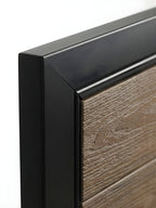 3x6 walnut WPC fence gate panel for residential privacy fencing