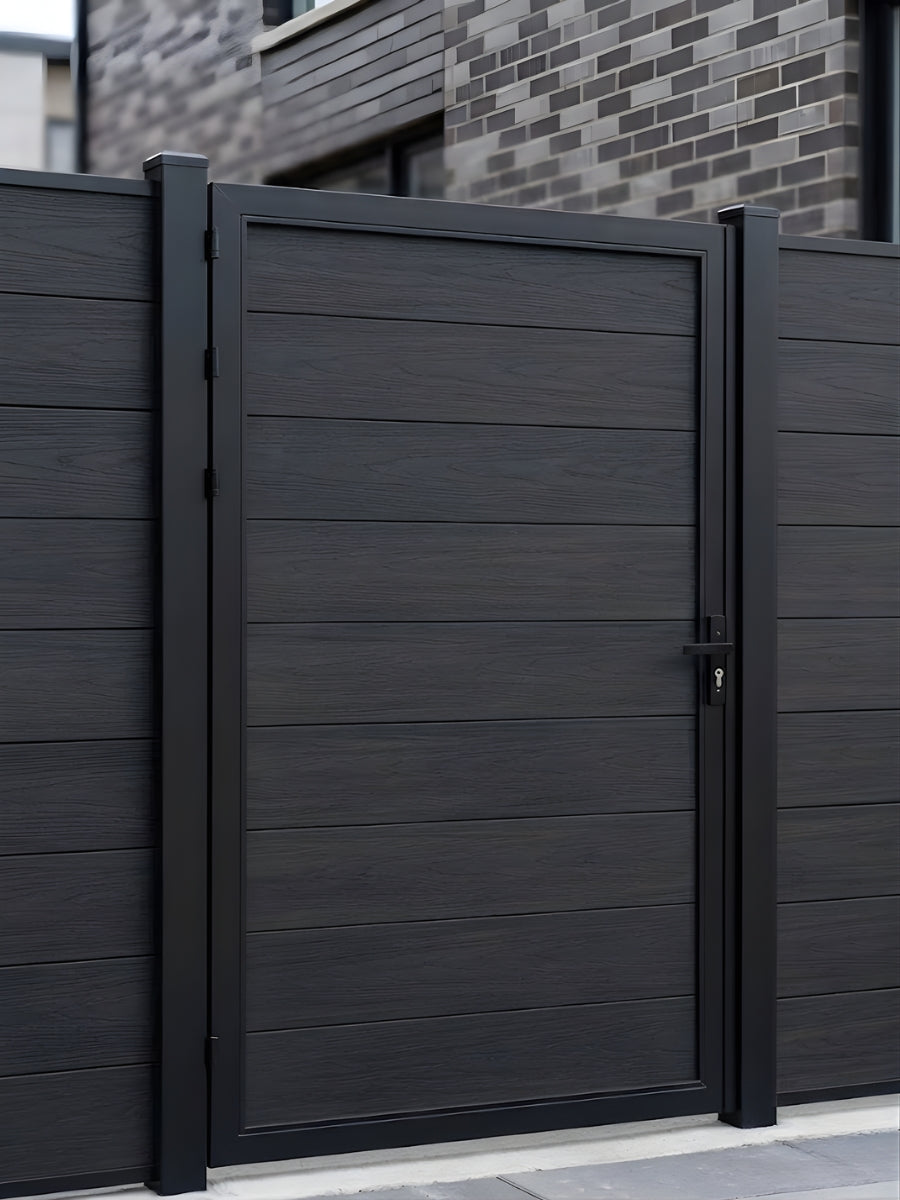 Wpc Gate Frame WPC Fence Gate Single | Durable Composite Gate with Aluminum Frame ...